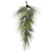 Vickerman 32" x 16" Artificial Mixed Cedar Pine Teardrop