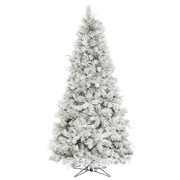 7.5' x 47" Artificial Flocked Iceland Pine Tree