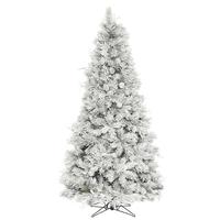 Vickerman 7.5' x 47" Artificial Flocked Iceland Pine Tree