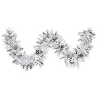 View 9' Artificial Flocked Atka Pine Garland