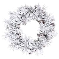 Vickerman 24" Artificial Flocked Atka Pine Wreath