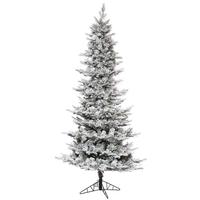 Vickerman 7.5' x 45" Artificial Flocked Kiana Pine 450 Warm White LED Lights