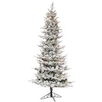 Vickerman 7.5' x 45" Artificial Flocked Kiana Tree 1400 Warm White LED Lights