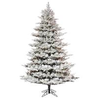 Vickerman 7.5' x 60" Artificial Flocked Kiana Pine 1850 Warm White LED Lights