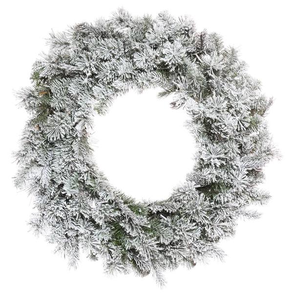 30" Flocked Kiana Wreath