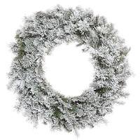 Vickerman 30" Flocked Kiana Wreath