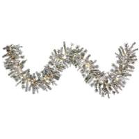 Vickerman 9' Artificial Flocked Kiana Garland 100 Warm White LED Lights