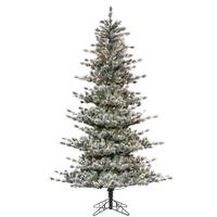 Vickerman 7.5' x 56" Artificial Frosted Lacey 700 Warm White LED Lights