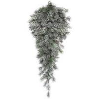 Vickerman 36" Artificial Frosted Lacey Pine Teardrop