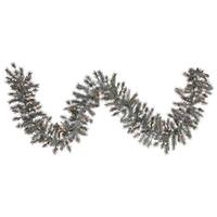 Vickerman 9' Artificial Frosted Lacey Garland 100 Miniture Lights