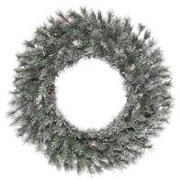 Vickerman 24" Artificial Frosted Lacey Wreath