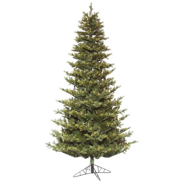 9' x 62" Artificial Oak Frasier Fir 950 Clear Miniature Lights