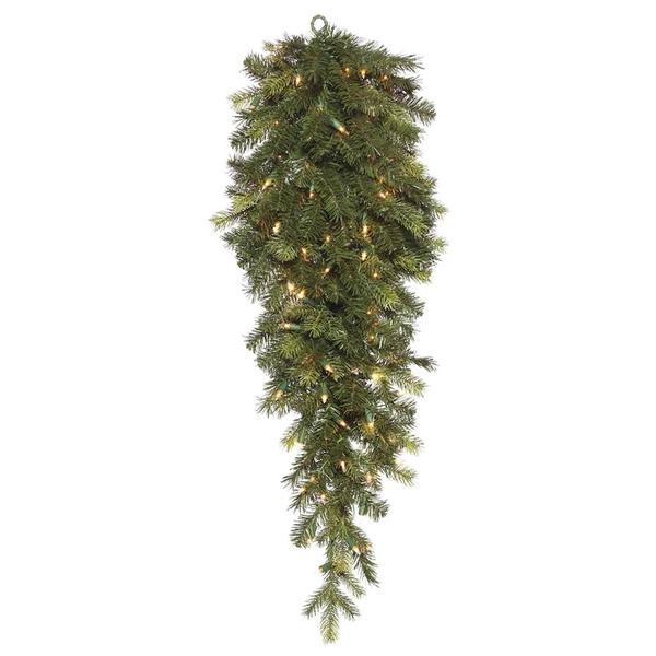 36" x 16" Artificial Oak Frasier Fir 70 Clear Dura-Lit® Incandescent Lights Teardrop