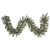 Vickerman 9' Artificial Oak Frasier Fir Garland with 100 Clear Dura-Lit® Miniature Lights