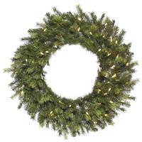 Vickerman 24" Artificial Oak Frasier Fir Wreath 50 Warm White LED Lights