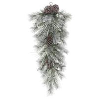 Vickerman 32" X 14" Artificial Frosted Creek Tear Drop