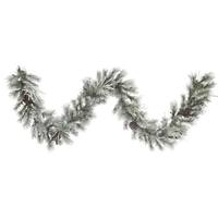 Vickerman 9' Artificial Frosted Creek Garland