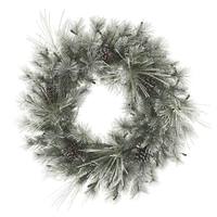 Vickerman 30" Artificial Frosted Creek Wreath