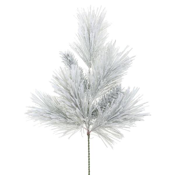 20" x 14" Artificial Flocked Walden Pine Spray