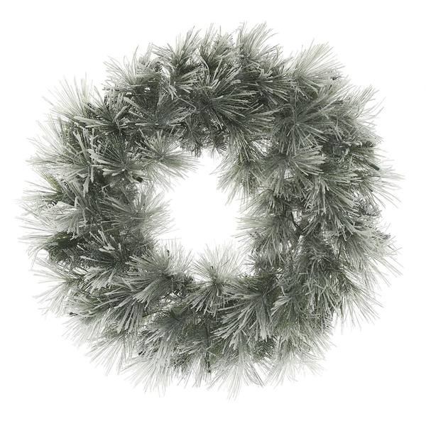 30" Artificial Flocked Walden Pine Wreath