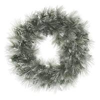 Vickerman 30" Artificial Flocked Walden Pine Wreath
