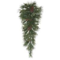 Vickerman 32" X 15" Artificial Grover Mixed Pine Teardrop
