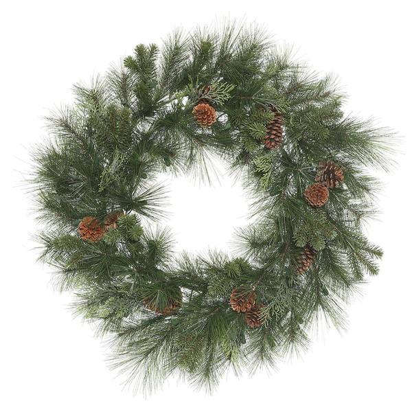 30" Artificial Grover Mixed Pine Wreath