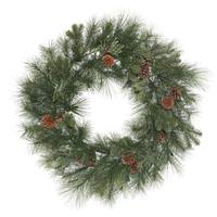 Vickerman 30" Artificial Grover Mixed Pine Wreath