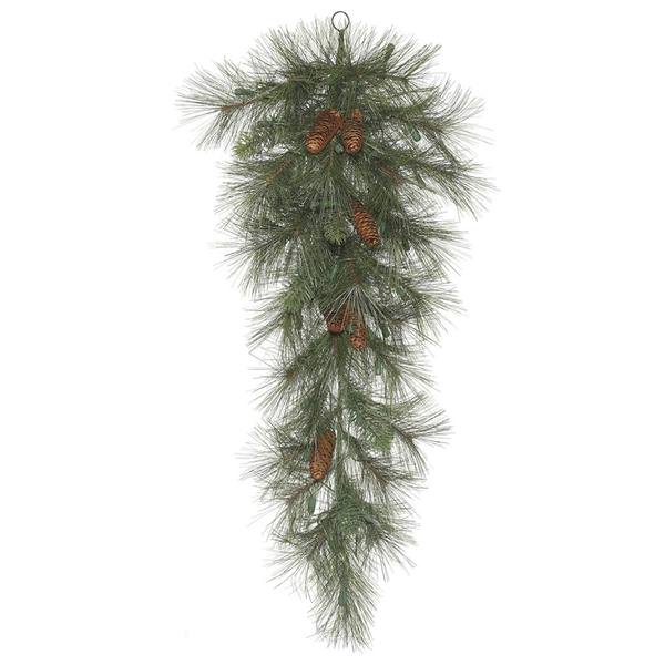 32" Artificial Nederland Mixed Pine 50 Warm White LED Lights Teardrop