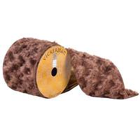 Vickerman 4" x 10yd Medium Brown Fur Ribbon