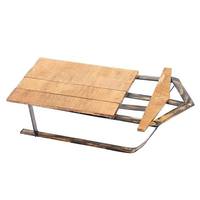 Vickerman 18" Metal / Wood Brown Sled