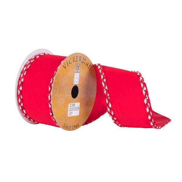 2.5" x 10yd Red Velvet Ribbon