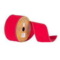 Vickerman 2.5" x 10yd Red Velvet Ribbon