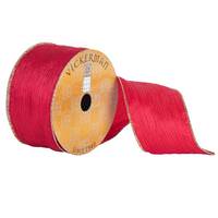 Vickerman 2.5" x 10yd Red Crush Ribbon