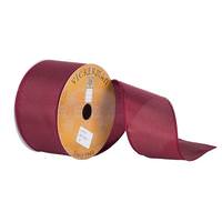 Vickerman 2.5" x 10yd Burgundy Satin Wired Edge Ribbon