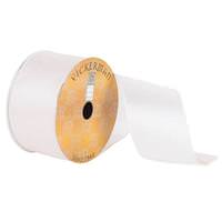 Vickerman 2.5" x 10yd Ivory Satin Wired Edge Ribbon