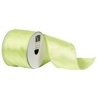 Vickerman 2.5" x 10yd Lime Green Satin Wired Ribbon