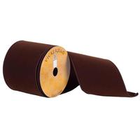 Vickerman 2.5" x 10yd Chocolate Velvet Ribbon