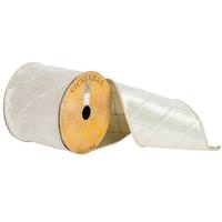 Vickerman 4" x 10yd Silver Metallic Ribbon