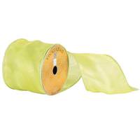 Vickerman 4" x 10yd Light Green Royal Satin Ribbon
