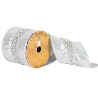 Vickerman 4" x 10yd Silver Metallic Ribbon
