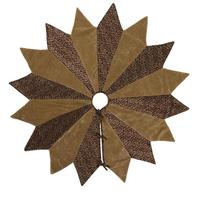 Vickerman 60" Woven Brocade And Plush Velvet Tree Skirt
