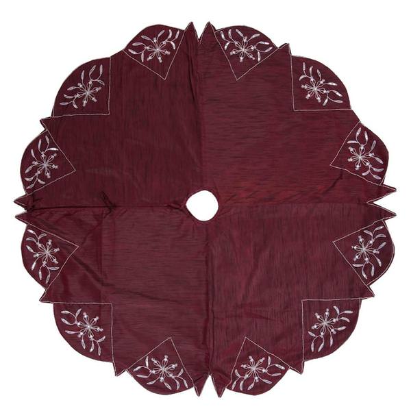 60" Silver Sparkle Collection Tree Skirt