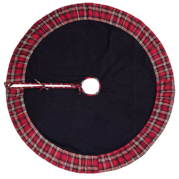 60" Classic Plaid Pleated Tree Skirt