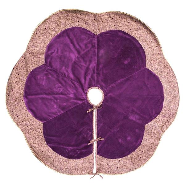 60" Luxurious Cotton Velvet Baroque Tree Skirt