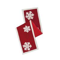 Vickerman 12" x 60" Felt Flakes Table Runner