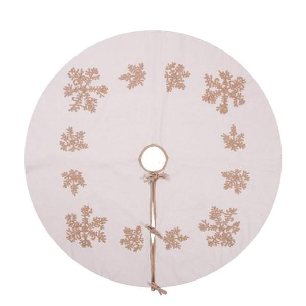 60"  Natural Cotton Linen Tree Skirt