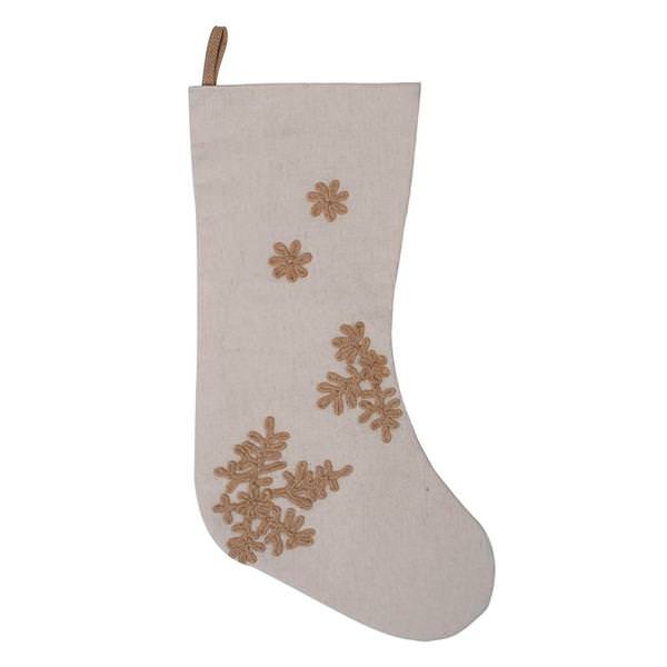 8" x 19" Falling Flakes Christmas Stocking