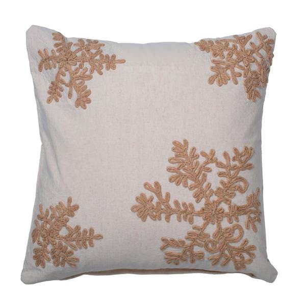 18" x 18"  Falling Snow Flakes Pillow