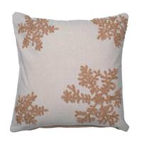 Vickerman 18" x 18"  Falling Snow Flakes Pillow